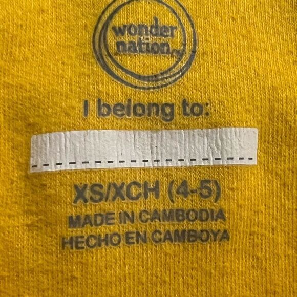 Wonder Nation size 4-5 golden polo shirt - Picture 2 of 5